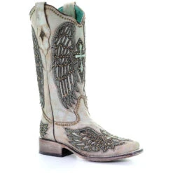Corral Boots Women's Corral Western Boots Turquoise Wings Handcrafted