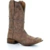 Corral Boots Men’s Corral Vicente Barb Wire Western Boots Handcrafted Brown -Corral Boots Store 0fa61fdf3e2a3bd2f5f74bdf9539a63e