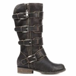 Corral Boots Corral Ladies Distressed Black Straps And Zipper P5079 -Corral Boots Store 10008724 heel c456171e 5c5c 4037 82ca b94ce03b9de7