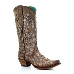 Corral Boots Women’s Corral Western Boots Gold Handcrafted