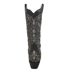 Corral Boots Corral Ladies Black & Grey Inlay Embroidery & Studs Boots A3320 -Corral Boots Store 1 d8bd6917 71a9 4fff 8bc5 73667ae29a9a