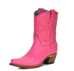 Corral Boots Ld Fuchsia Embroidery Ankle Boot - Z5137