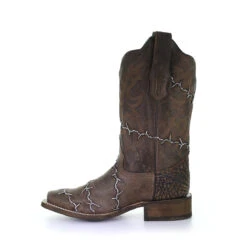 Women's Corral Boots Barbed Wire Woven Handcrafted Brown -Corral Boots Store 2 83732a4b 9a31 47f3 9a5d 0578fce153b5