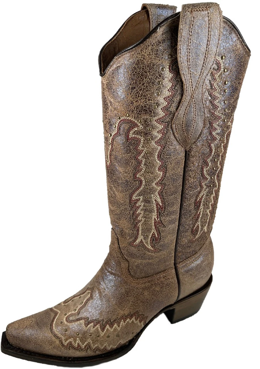 Lds Bronze Embroidery & Studs L2008 Corral Boots Lds Bronze Embroidery & Studs L2008 -Corral Boots Store 4F805F1A B957 4A44 B967 15E290F7778D 1 201 a 70102.1627486816