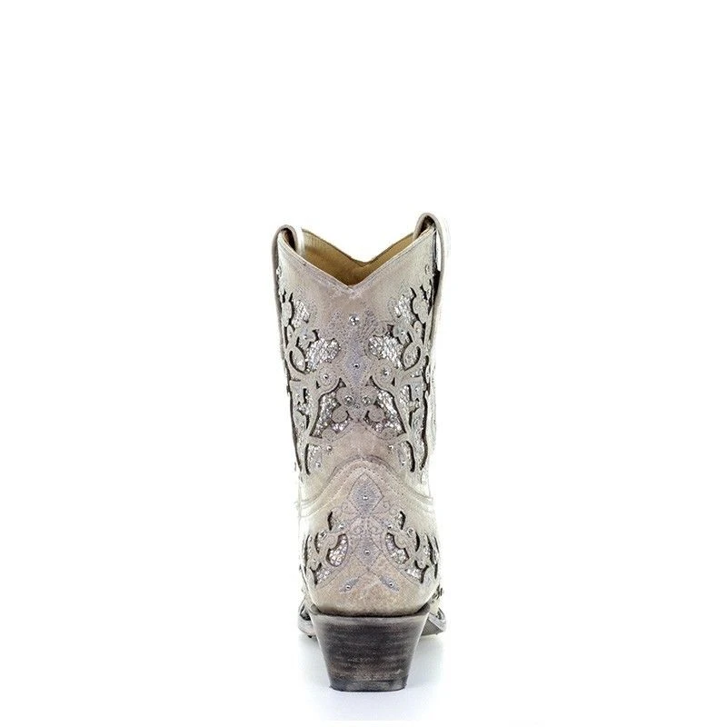Corral Ladies Mariah White Glitter Inlay & Crystals Ankle Boots A3550 Corral Boots Corral Ladies Mariah White Glitter Inlay & Crystals Ankle Boots A3550 -Corral Boots Store 57 2c67fdb9 20f5 4684 894e 9665617204c5