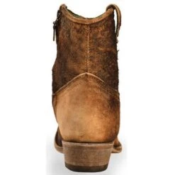 Corral Boots Corral Ladies Eudora Chocolate-Tan Lamb Abstract Shortie Boots C1064 -Corral Boots Store 57 91a42ba2 3c48 4476 84ae e483104009e0