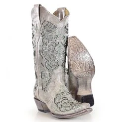 Corral Boots Corral Ladies Martina Green White Glitter Crystals Wedding Boots A3321 -Corral Boots Store 57 a9127a2b 0ff0 4f91 8b2a 0c5432b25d84