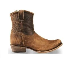 Corral Boots Corral Ladies Eudora Chocolate-Tan Lamb Abstract Shortie Boots C1064 -Corral Boots Store 57 b50ebc29 a706 41cb 8c02 32f2391eabbc