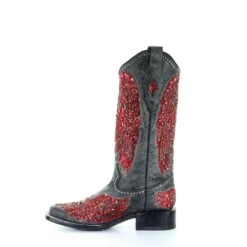 Corral Boots Corral Ladies Black & Red Wings, Cross Overlay & Studs Boots A3744 5 Corral Boots Corral Ladies Black & Red Wings, Cross Overlay & Studs Boots A3744 -Corral Boots Store 57 fc21019d edd2 439f a3c7 1f4d74302bdb