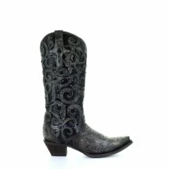 Corral Boots Women’s Corral Western Boots Black Overlay Full Studs Handcrafted -Corral Boots Store 5 3667b1c8 6b3c 4fa8 9804 aeba8d8aeb6e