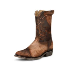 Corral Boots Men's Chocolate Lamb Embr. & Zipper J Toe - C3886