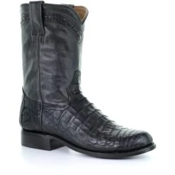Corral Boots Men's Corral Caiman Exotic Boots Handcrafted Black