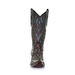 Corral Boots Corral Ladies Turquoise & Brown Embroidery & Studs Leather Boots C3750 -Corral Boots Store 7c5c15e6411596e342c1292faa52dde7