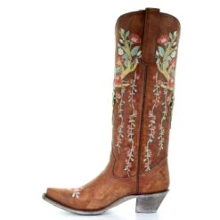 Corral Boots Corral Ladies Juliet Tan Deer Skull Floral Embroidery Boots A3620 6 Corral Boots Corral Ladies Juliet Tan Deer Skull Floral Embroidery Boots A3620 -Corral Boots Store A3620 5