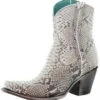 Corral Boots Corral Women's Python Zipper Ankle Boots - Natural -Corral Boots Store A3791 92054.1638304816
