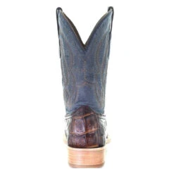 Corral Boots Corral Men's Caiman Embroidered Brown & Blue Western Boots A4057 4 Corral Boots Corral Men's Caiman Embroidered Brown & Blue Western Boots A4057 -Corral Boots Store A4057 back