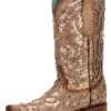 Corral Boots Corral Women's Square Toe Orix Glittered Inlay & Studs - Brown 1 Corral Boots Corral Women's Square Toe Orix Glittered Inlay & Studs - Brown -Corral Boots Store C3275 43518.1635964823