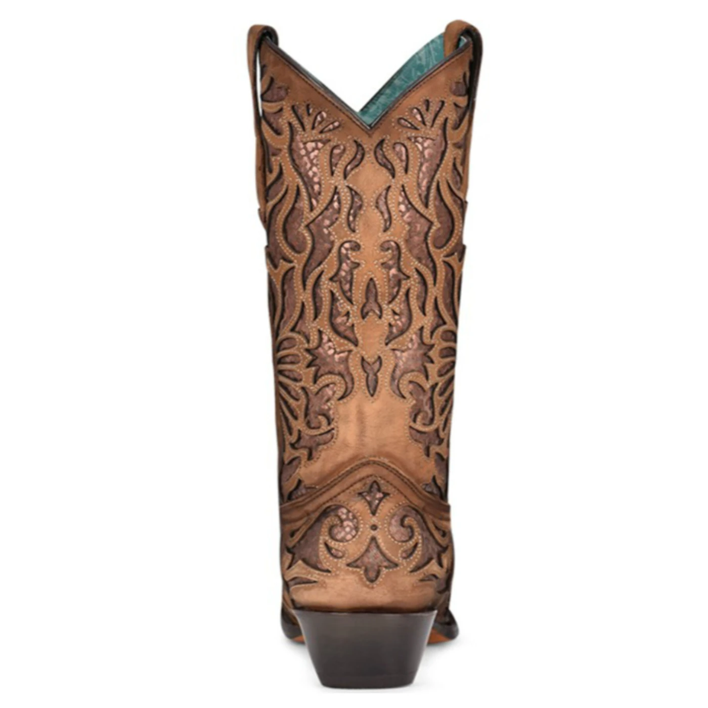 Corral® Ladies Shedron Inlay Snip Toe Brown Western Boots C3813 Corral Boots Corral® Ladies Shedron Inlay Snip Toe Brown Western Boots C3813 -Corral Boots Store C3813 3