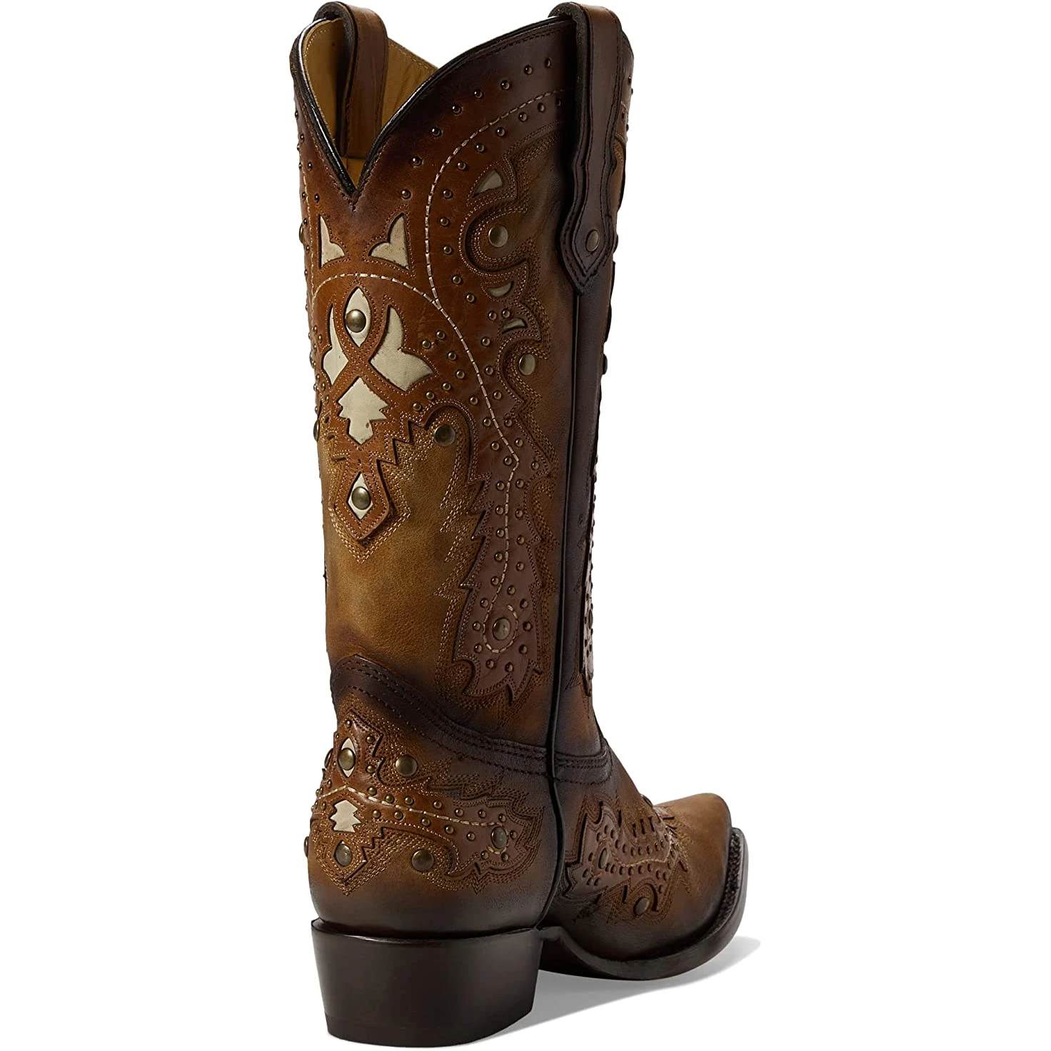 Corral® Men's Embroidered Studded Honey Brown Western Boots C3846 Corral Boots Corral® Men's Embroidered Studded Honey Brown Western Boots C3846 -Corral Boots Store C3846 4