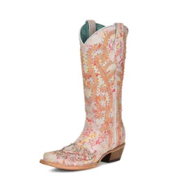 Corral Boots Ld Multi Color Overlay & Emb/Studs/Crystals - C3980