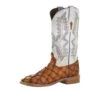 Corral Boots Men's Cognac/White Pirarucu Embr. SQ Toe - A4050