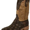 Corral Boots Men's Brown & Honey Embr. & Woven Wide SQ Toe A4117 -Corral Boots Store FEF7B1BB 4A8B 4546 A4C0 8188B84EE480 1 201 a 40092.1662392416
