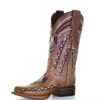 Corral Boots Ladies Corral Sand Cowhide Embroidery SQ Toe -L2017 1 Corral Boots Ladies Corral Sand Cowhide Embroidery SQ Toe -L2017 -Corral Boots Store L2017 ALTA06 58269.1658171731