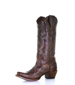 Corral Boots Ladies Fango Brown Laser - L2022