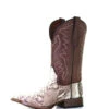 Corral Boots Men's Natural/Brown Python Embr. SQ Toe - L5740 -Corral Boots Store L5740 ALTA06 77026.1670436990