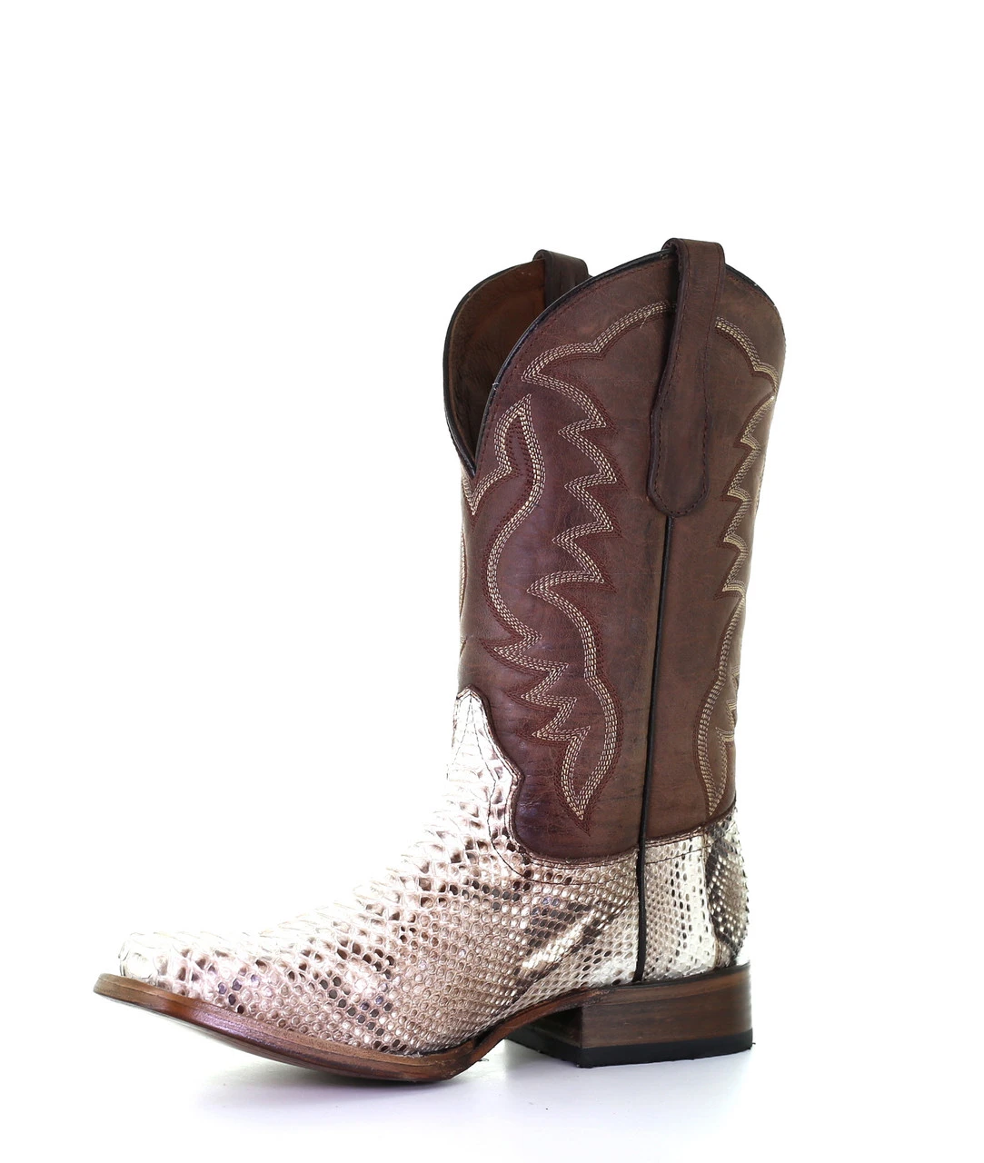 Men's Natural/Brown Python Embr. SQ Toe - L5740 Corral Boots Men's Natural/Brown Python Embr. SQ Toe - L5740 -Corral Boots Store L5740 ALTA06 77026.1670436990
