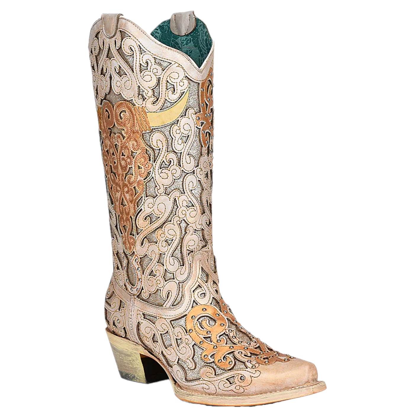 Corral® Ladies White Glitter Inlay & Bull Skull Embroidery Boots A4408 Corral Boots Corral® Ladies White Glitter Inlay & Bull Skull Embroidery Boots A4408 -Corral Boots Store My project 2023 05 01T105633.050