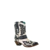 Corral Boots Corral Ladies White With Black Overlay Embroidery & Stud Boots A3973