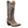 Corral Boots Corral Ladies Lisa Snip Distressed Brown Bone Embroidery Boots A1094 -Corral Boots Store Myproject 2023 04 25T085223.517
