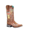 Corral Boots Corral Ladies Tan Deer Skull Overlay & Floral Embroidery Boots A3708 -Corral Boots Store Myproject 2023 04 25T131031.036