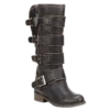 Corral Boots Corral Ladies Distressed Black Straps And Zipper P5079