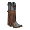 Corral Boots Corral Ladies Blue Jean Denim Harness & Fringe Snip Toe Boots C3873 -Corral Boots Store Myproject 2023 04 26T091428.348