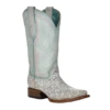 Corral Boots Corral Ladies Embroidered White & Turquoise Square Toe Boot Z5139 -Corral Boots Store Myproject 2023 04 26T133840.274