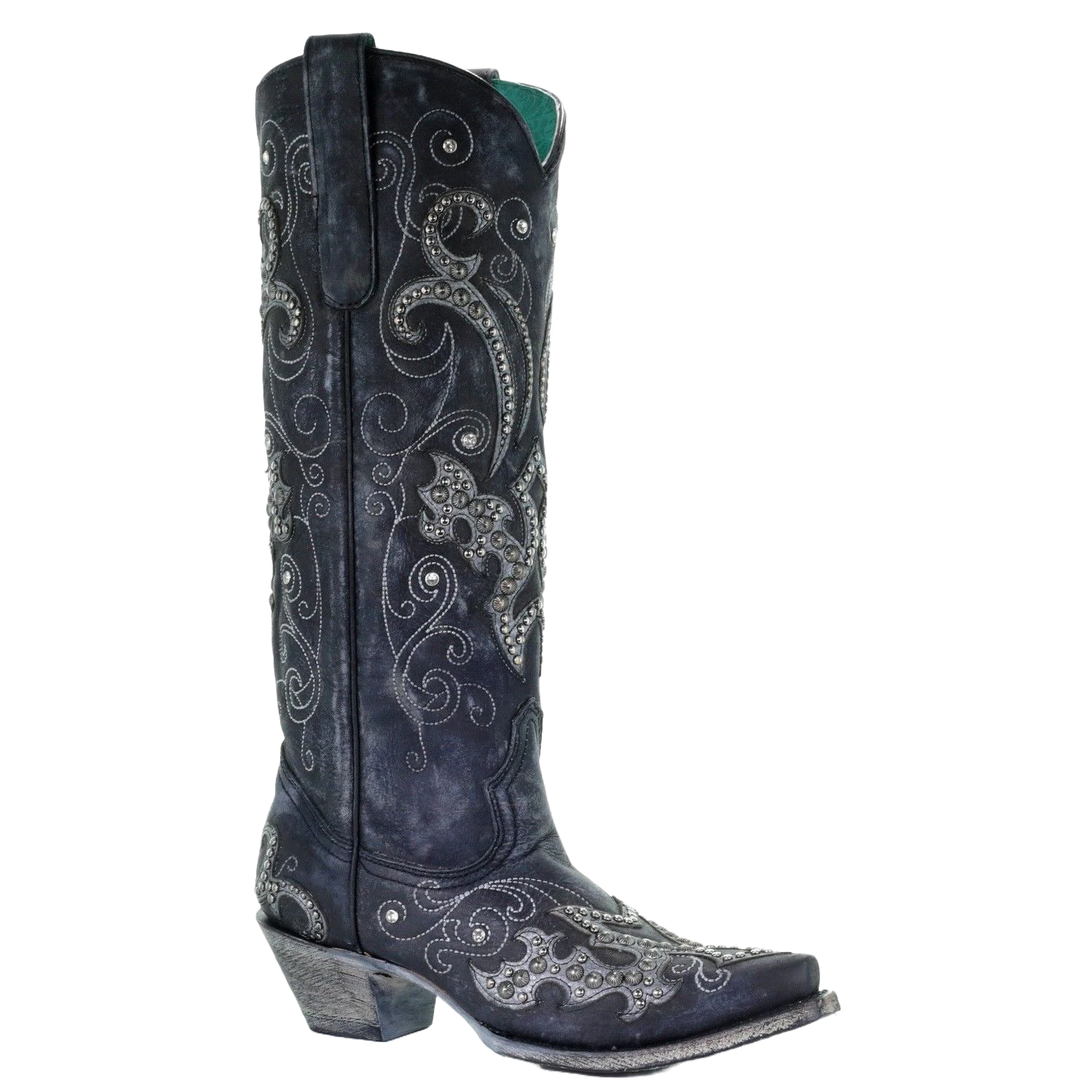 Corral Ladies Black Overlay Emroidery Stud & Crystals Tall Boots A3637 Corral Boots Corral Ladies Black Overlay Emroidery Stud & Crystals Tall Boots A3637 -Corral Boots Store Myproject 2023 04 27T140955.332