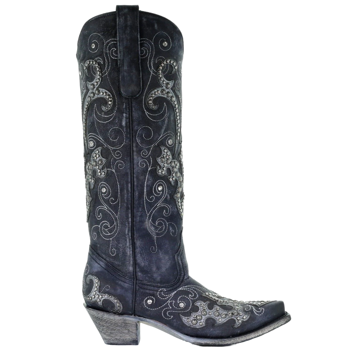 Corral Ladies Black Overlay Emroidery Stud & Crystals Tall Boots A3637 Corral Boots Corral Ladies Black Overlay Emroidery Stud & Crystals Tall Boots A3637 -Corral Boots Store Myproject 2023 04 27T141028.423