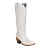 Corral Boots Corral Ladies Pure White Stitch Pattern & Inlay Snip Toe Boots Z5074