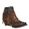 Corral Boots Corral® Ladies Fringed Honey Brown Leopard Print Booties A4280 -Corral Boots Store Myproject 2023 05 04T153939.340