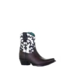 Corral Boots Corral Ladies Black & White Overlay And Embroidery Ankle Boots C3758