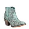 Corral Boots Corral Ladies Full Python Turquoise Round Toe Booties A4323 -Corral Boots Store Myproject 2023 05 05T132937.451