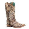 Corral Boots Corral Ladies Bone & Multicolor Inlay & Studs Square Toe Boots C3405 -Corral Boots Store Myproject 2023 05 15T104132.347