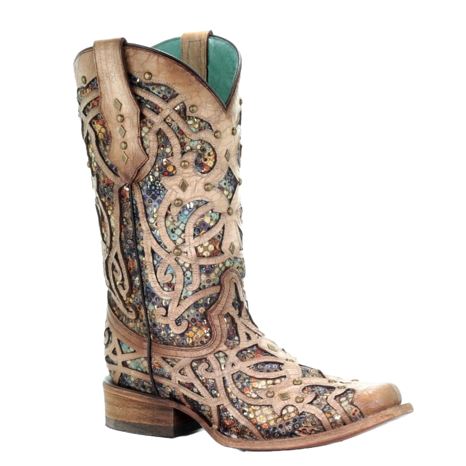 Corral Ladies Bone & Multicolor Inlay & Studs Square Toe Boots C3405 Corral Boots Corral Ladies Bone & Multicolor Inlay & Studs Square Toe Boots C3405 -Corral Boots Store Myproject 2023 05 15T104132.347