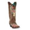 Corral Boots Corral Ladies Tan Deer Skull Overlay & Floral Embroidered Boots A3652 -Corral Boots Store Myproject 2023 05 15T142513.031