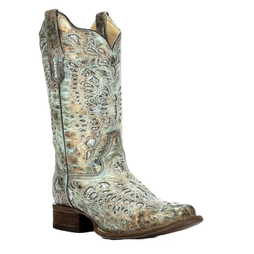 Corral Ladies Sabrina Metallic Bronze & Turquoise Glitter Boots A2955 Corral Boots Corral Ladies Sabrina Metallic Bronze & Turquoise Glitter Boots A2955 -Corral Boots Store Myproject 2023 05 15T143021.520