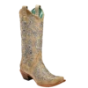 Corral Boots Corral Ladies Scarlett Bone Glitter Overlay Embroidery & Crystals Boots C3356 -Corral Boots Store Myproject 2023 05 15T144454.086