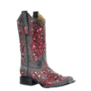Corral Boots Corral Ladies Grey Red Glitter Inlay & Crystals Square Toe Boots A3647 -Corral Boots Store Myproject 2023 05 15T150657.138