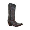 Corral Boots Corral Ladies Turquoise & Brown Embroidery & Studs Leather Boots C3750 -Corral Boots Store Myproject 2023 05 15T150751.059